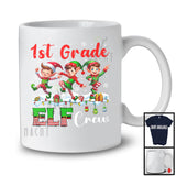 1st Grade ELF Crew; Adorable Christmas Three Dancing ELF Lover; Students Teacher Group T-Shirt