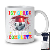 1st Grade Level Complete, Joyful Last Day Of School Soccer Player Playing, Students Group T-Shirt