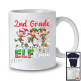 2nd Grade ELF Crew; Adorable Christmas Three Dancing ELF Lover; Students Teacher Group T-Shirt