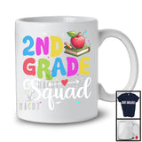 2nd Grade Squad, Colorful Back To School Things Teacher Student, Matching Team Group T-Shirt