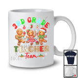 3rd Grade Teacher Team; Lovely Christmas Three Gingerbreads Teaching; Teacher Group T-Shirt