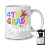 4th Grade Squad, Colorful Back To School Things Teacher Student, Matching Team Group T-Shirt