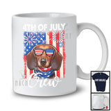 4th Of July Crew, Adorable Independence Day DachsHund Owner Lover, America Flag Patriotic T-Shirt