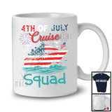 4th Of July Cruise Squad, Proud Independence Day American Flag Cruise, Fireworks Patriotic T-Shirt