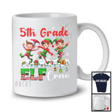 5th Grade ELF Crew; Adorable Christmas Three Dancing ELF Lover; Students Teacher Group T-Shirt