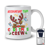 Accountant Team Christmas Crew; Fantastic X-mas Red Plaid Reindeer Face; Proud Careers Jobs T-Shirt