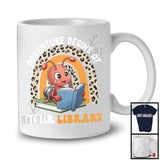 Adventure Begins At Your Library, Adorable Summer Ant Reading Book, Leopard Rainbow T-Shirt