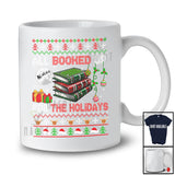 All Booked Up For The Holidays; Fantastic Christmas Sweater Reading Books; Reader Librarian T-Shirt