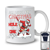 All I Need For Christmas Is A Hole In One; Cheerful X-mas Tree Dabbing Santa; Golf Player Team T-Shirt