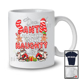 All I Want Is Your Naughty's List; Humorous Christmas Santa Gingerbreads; Friends Family T-Shirt