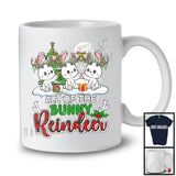 All Of The Bunny Reindeer; Fantastic Christmas Tree Three Reindeer Animals; Snowing Family T-Shirt