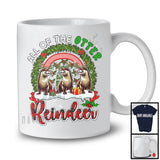 All Of The Otter Reindeer; Fantastic Christmas Tree Three Reindeer Animals; Rainbow Family T-Shirt