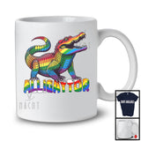 Alligaytor, Humorous LGBTQ Pride Alligator Crocodiles, Rainbow Flag Gym Fitness Animal Lover T-Shirt