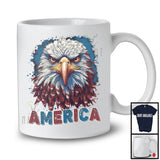 America, Amazing 4th Of July Eagle Face Lover, Proud American Matching Patriotic Group T-Shirt