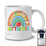 Art Teacher; Colorful Rainbow School Things; Matching Art Teacher Students Group T-Shirt