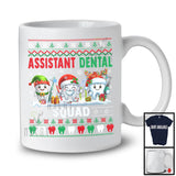 Assistant Dental Squad; Lovely Christmas Santa ELF Reindeer Teeth Sweater; Dental Dentist T-Shirt