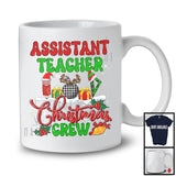 Assistant Teacher Christmas Crew; Awesome Christmas Plaid Assistant Teacher; Snowing Jobs T-Shirt