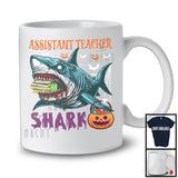 Assistant Teacher Shark, Scary Halloween Costume Pumpkin Zombie Shark, Proud Careers Group T-Shirt