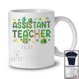 Assistant Teacher; Awesome St. Patrick's Day Green Plaid Shamrocks Assistant Teacher; Proud Jobs T-Shirt