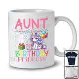 Aunt Of The Birthday Princess, Joyful Birthday Party Celebration Unicorn Lover, Family Group T-Shirt