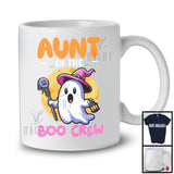 Aunt Of The Boo Crew, Lovely Halloween Costume Witch Boo Ghost, Matching Family Group T-Shirt