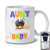 Aunt Of The Brewing Baby, Humorous Pregnancy Announcement Halloween Witch, Family T-Shirt