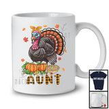 Aunt; Awesome Thanksgiving Plaid Turkey Lover Pumpkins; Matching Family Group T-Shirt