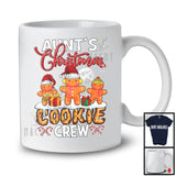 Aunt's Christmas Cookie Crew; Humorous X-mas Three Santa Gingerbreads; Moon Family Group T-Shirt