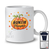 Auntie Pumpkin; Awesome Thanksgiving Pumpkin Lover Family Group; Fall Autumn Leaves T-Shirt