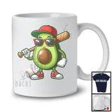 Avocado Playing Baseball, Lovely Fruit Vegan Baseball Player Team, Sport Playing Lover T-Shirt