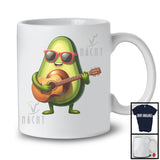 Avocado Playing Guitar, Lovely Fruit Vegan Guitar Player, Musical Instrument Lover T-Shirt