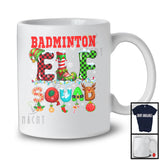 Badminton Elf Squad; Wonderful Christmas Simple Elf Costume; Pajamas Sport Player Team T-Shirt