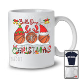 Balls Deep In Christmas; Joyful Three Basketball Ornaments; Plaid Pajamas Sport Player Team T-Shirt