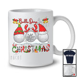 Balls Deep In Christmas; Joyful Three Golf Ornaments; Plaid Pajamas Sport Player Team T-Shirt