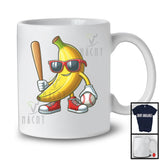 Banana Playing Baseball, Lovely Fruit Vegan Baseball Player Team, Sport Playing Lover T-Shirt