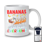 Bananas For Everyone; Fantastic Christmas Banana Santa Sleigh; X-mas Snowing Family Fruit Lover T-Shirt