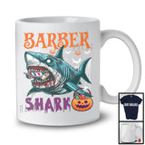 Barber Shark, Scary Halloween Costume Pumpkin Zombie Shark, Proud Careers Group T-Shirt