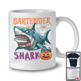 Bartender Shark, Scary Halloween Costume Pumpkin Zombie Shark, Proud Careers Group T-Shirt