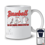 Baseball Dad Stressful Position, Awesome Father's Day Baseball Player, Son Daughter Family T-Shirt