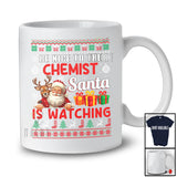 Be Nice To The Chemist Santa Is Watching; Amusing Christmas Sweater Santa; Jobs Careers T-Shirt