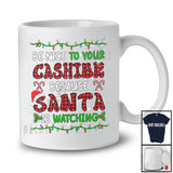 Be Nice To Your Cashier Santa Is Watching; Fantastic Christmas Lights Plaid; Jobs Careers T-Shirt