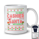 Be Nice To Your Cashier Santa Is Watching; Fantastic Christmas Sweater Plaid; Jobs Careers T-Shirt