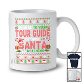 Be Nice To Your Tour Guide Santa Is Watching; Fantastic Christmas Sweater Plaid; Jobs T-Shirt