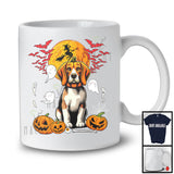 Beagle Pumpkin Face Cosplay, Scary Halloween Costume Beagle Lover, Family Group T-Shirt