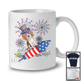 Beagle Riding Firecracker, Amazing 4th Of July American Flag Fireworks, Patriotic Group T-Shirt