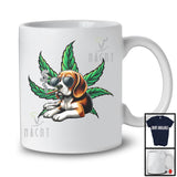 Beagle Sunglasses Smoker, Humorous Puppy Owner Lover, Matching 420 Stoner Smoker Group T-Shirt