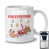 Beers For Everyone; Amazing Christmas Santa Sleigh Beer Lover; X-mas Tree Drinking Drunker T-Shirt