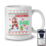 Best Christmas By Golf; Amusing Christmas Santa Playing Golf; Musical Instruments Player T-Shirt