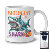 Biologist Shark, Scary Halloween Costume Pumpkin Zombie Shark, Proud Careers Group T-Shirt