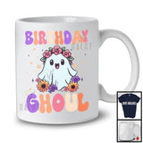 Birthday Ghoul; Happy Birthday Flowers Boo Ghost; Women Girls Matching Family Group T-Shirt